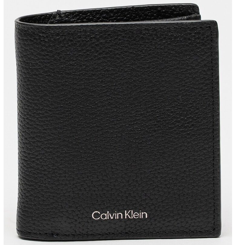 Кожен портфейл с лого - Черен CALVIN KLEIN