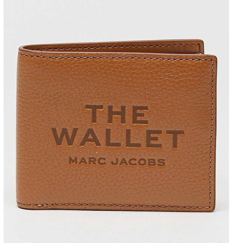 Кожен портфейл с прегъване - Карамел Marc Jacobs