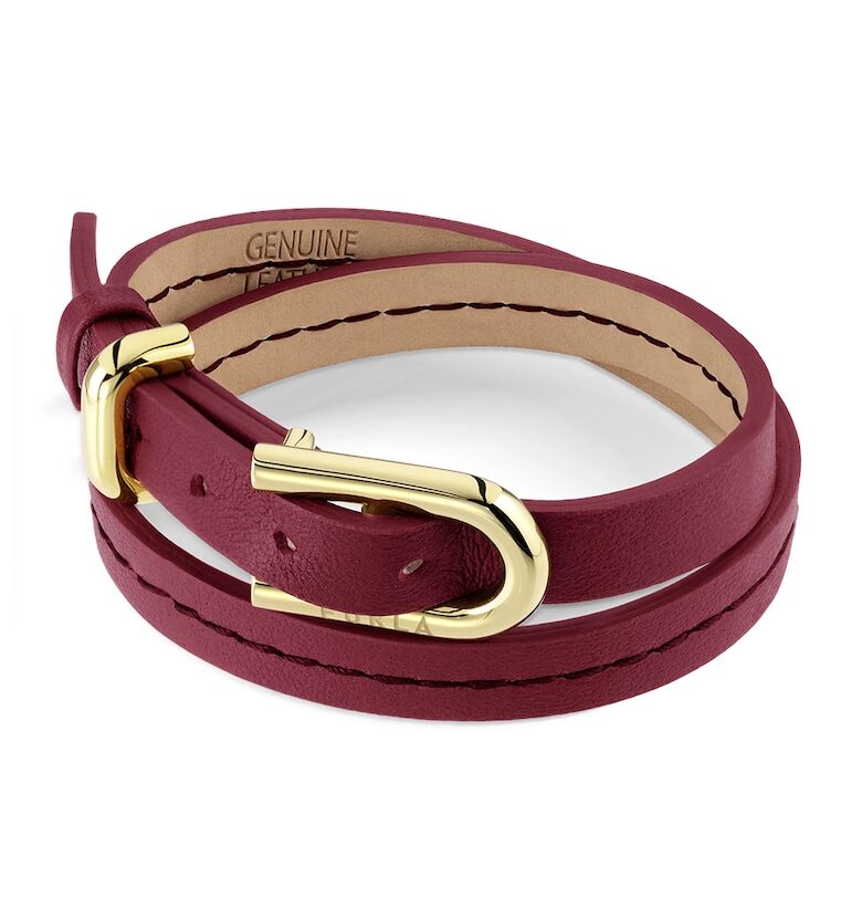 Кожена гривна Buckle Furla