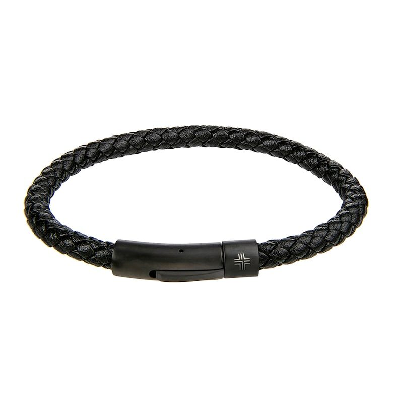 Кожена гривна с изчистен дизайн Philipp Blanc