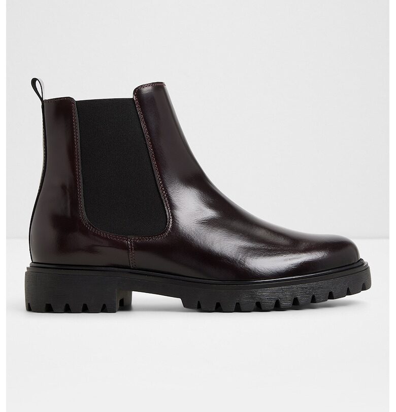 Кожени боти Adalitlan Chelsea с текстил - Коняк кафяв Aldo