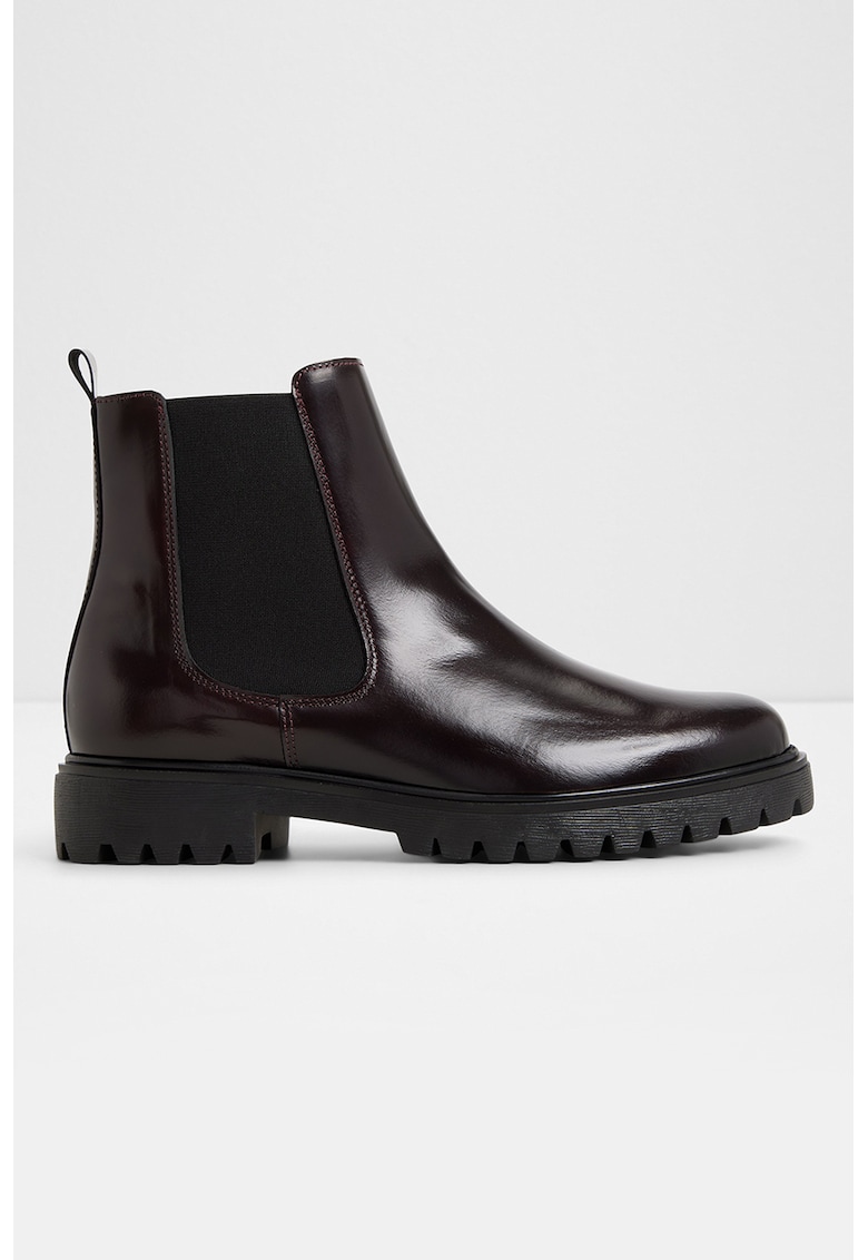 Кожени боти Adalitlan Chelsea с текстил - Коняк кафяв Aldo