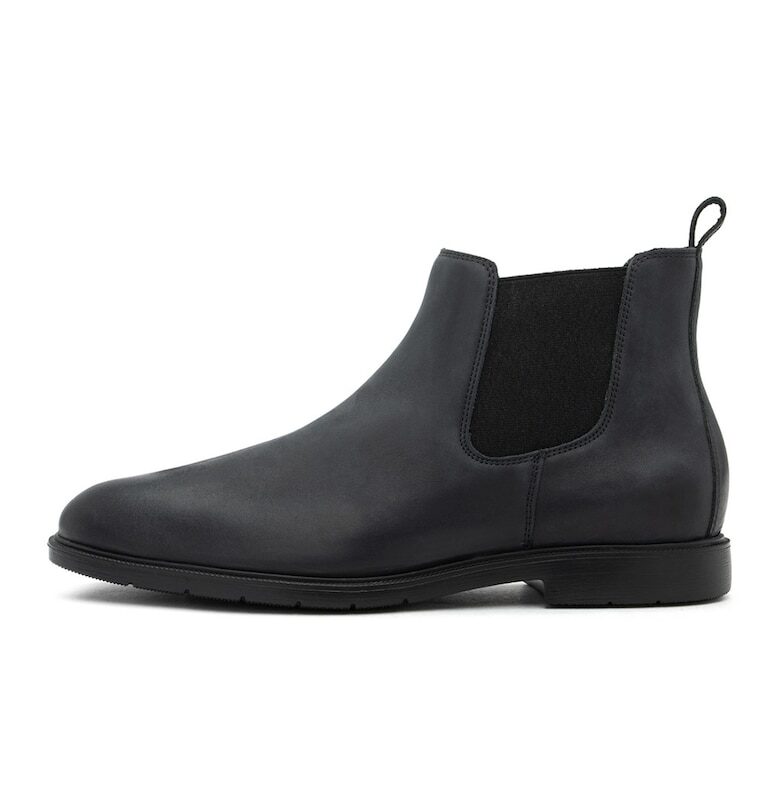 Кожени боти Chelsea - Избеляло черно RYLKO