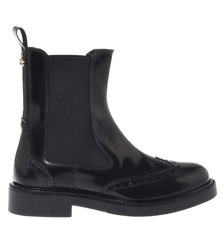 Кожени боти Chelsea - Черен Baldinini