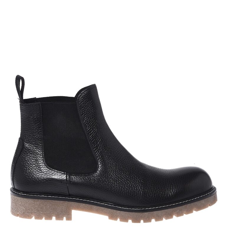 Кожени боти Chelsea - Черен Baldinini