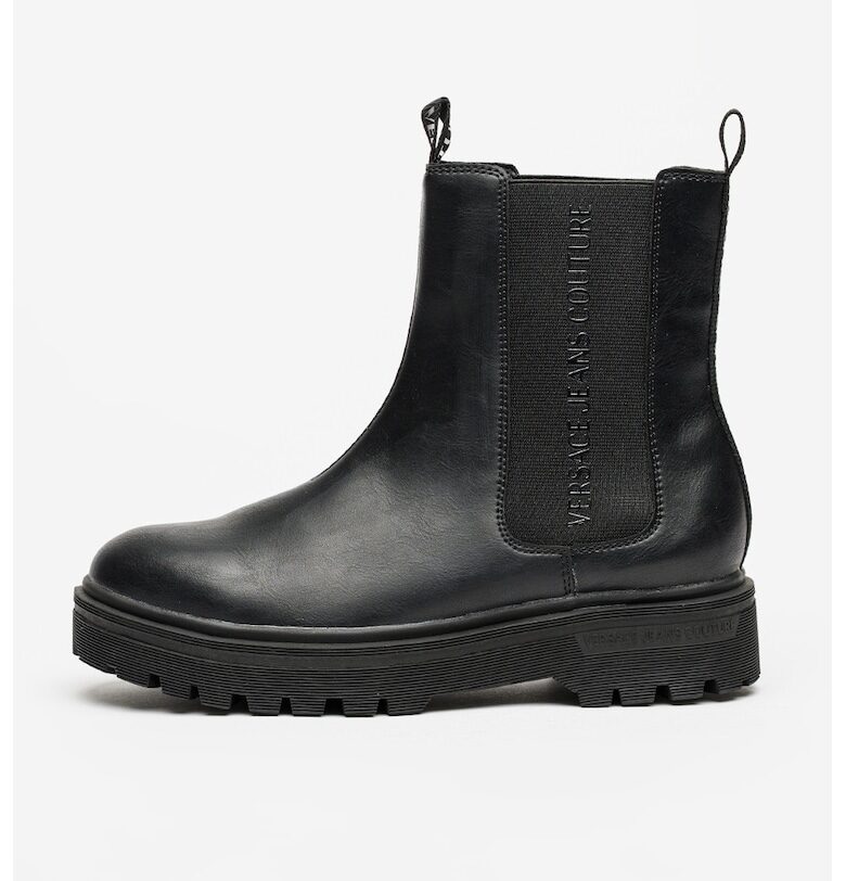 Кожени боти Chelsea - Черен Versace Jeans Couture