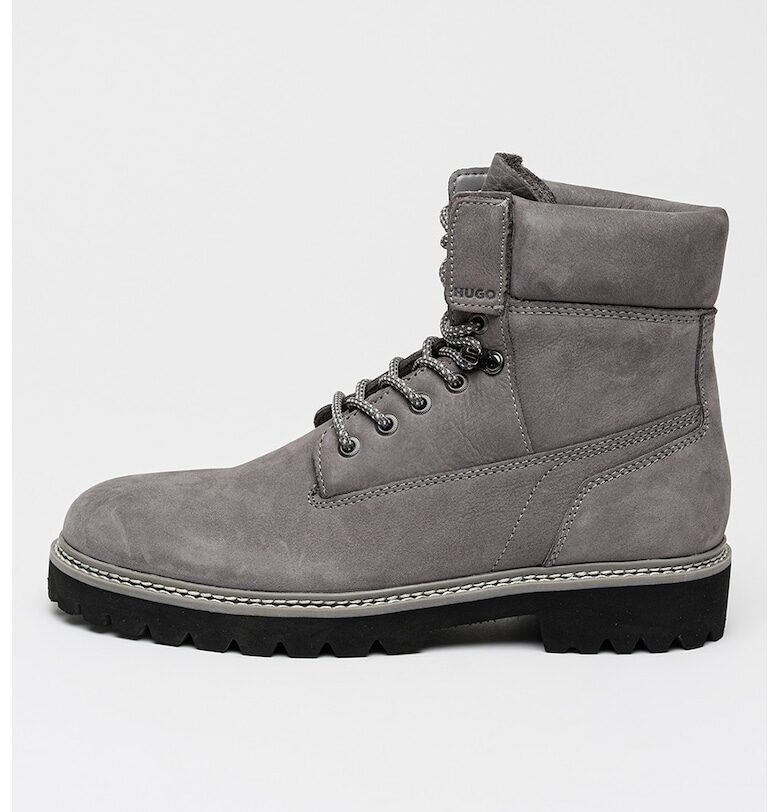 Кожени боти Draven - Светло сив HUGO