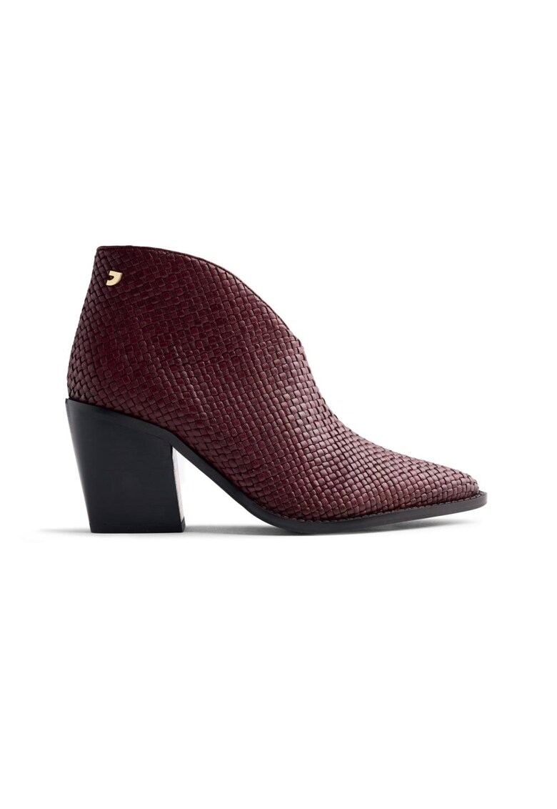 Кожени боти Erhard с масивен ток - Бордо Gioseppo