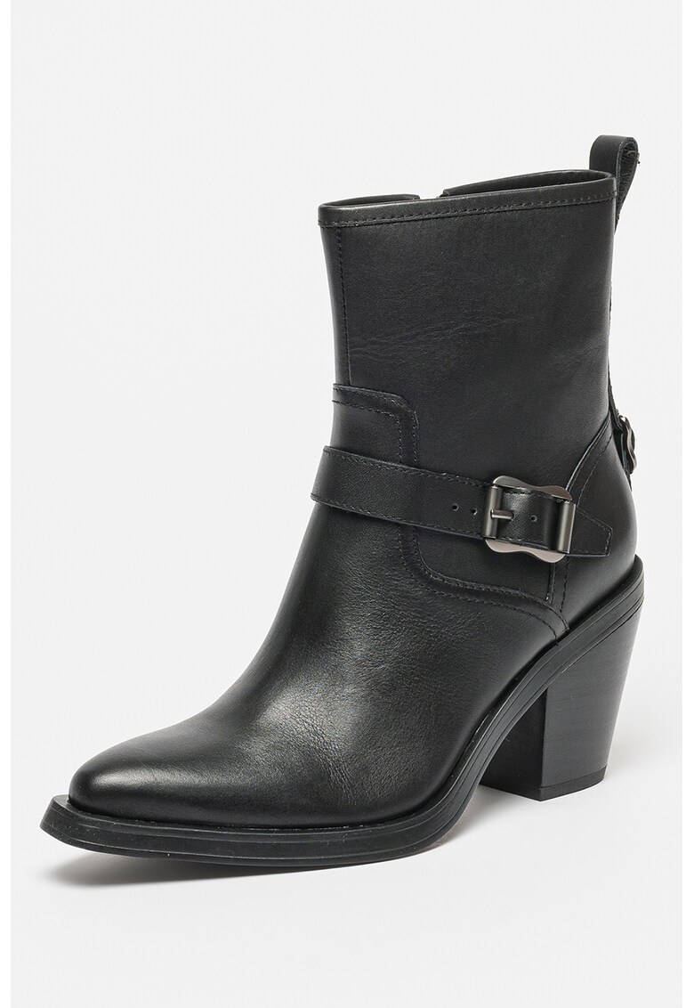 Кожени боти Joy - Черен ASH