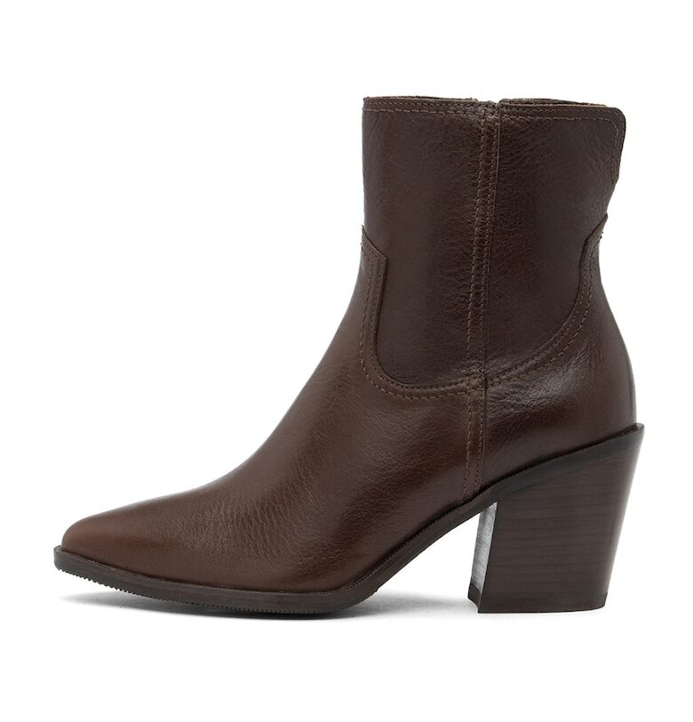 Кожени боти Kora с кубински ток RYLKO