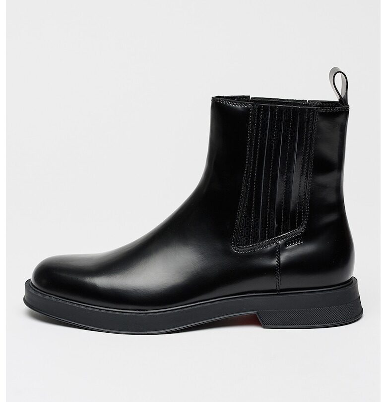 Кожени боти Lenner chelsea - Черен HUGO