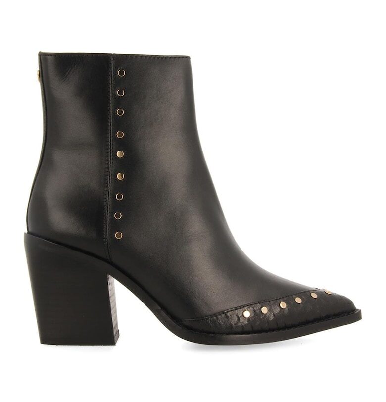 Кожени боти Maissau с нитове - Черен Gioseppo