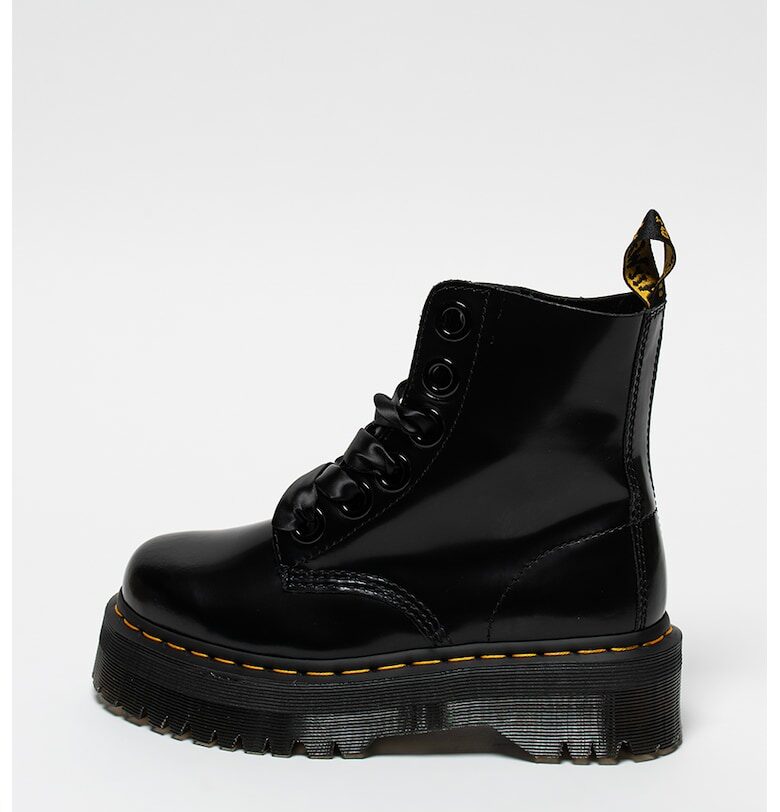 Кожени боти Molly с лачен ефект Dr Martens