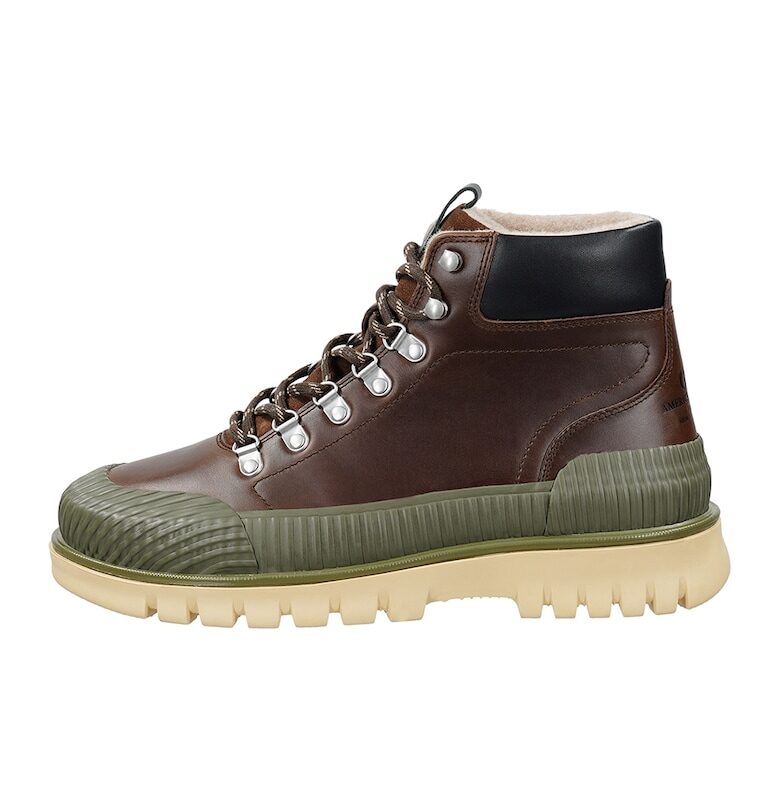 Кожени боти Nebrada - Коняк кафяв/Черен/Зелени аспержи Gant