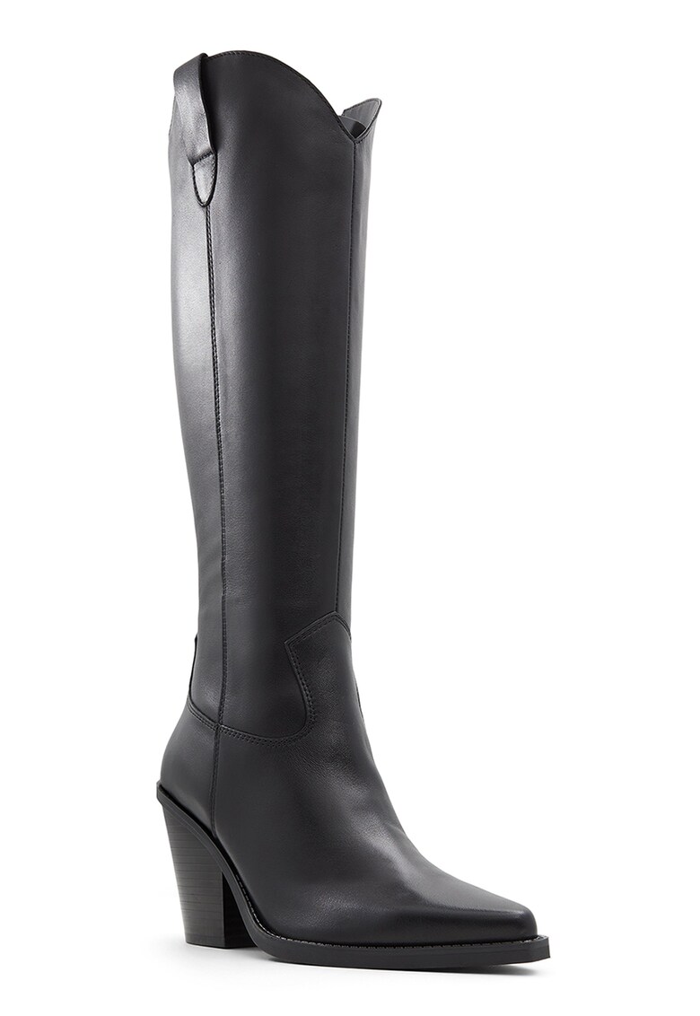 Кожени боти Nevada с кубински ток - Избеляло черно Aldo