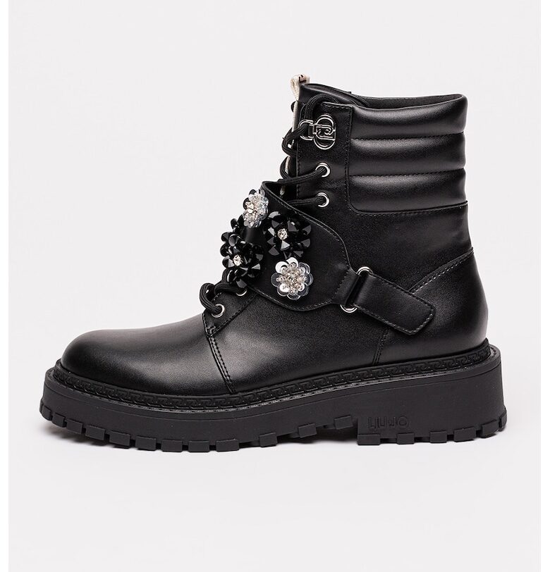 Кожени боти Rumi 40 с еко кожа - Черен Liu Jo