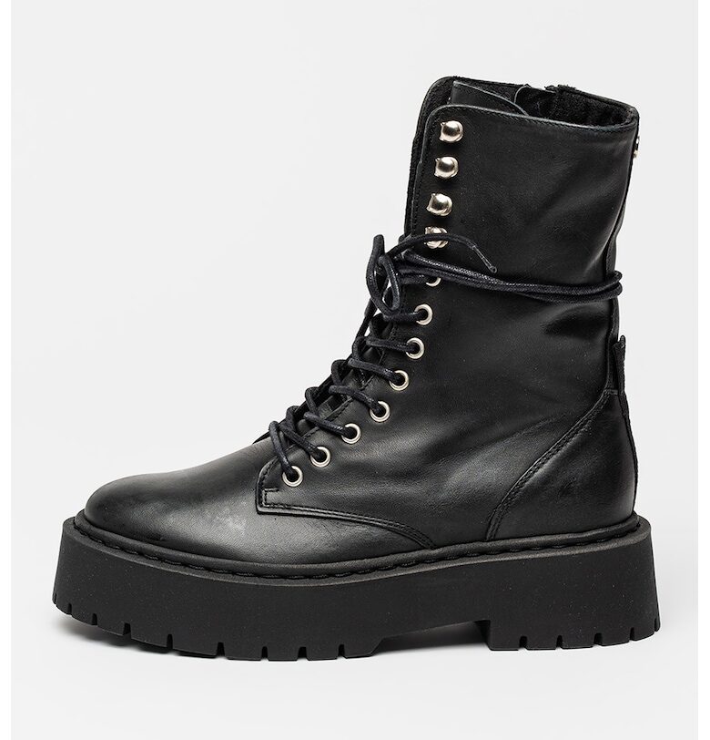 Кожени боти Skywen - Черен Steve Madden