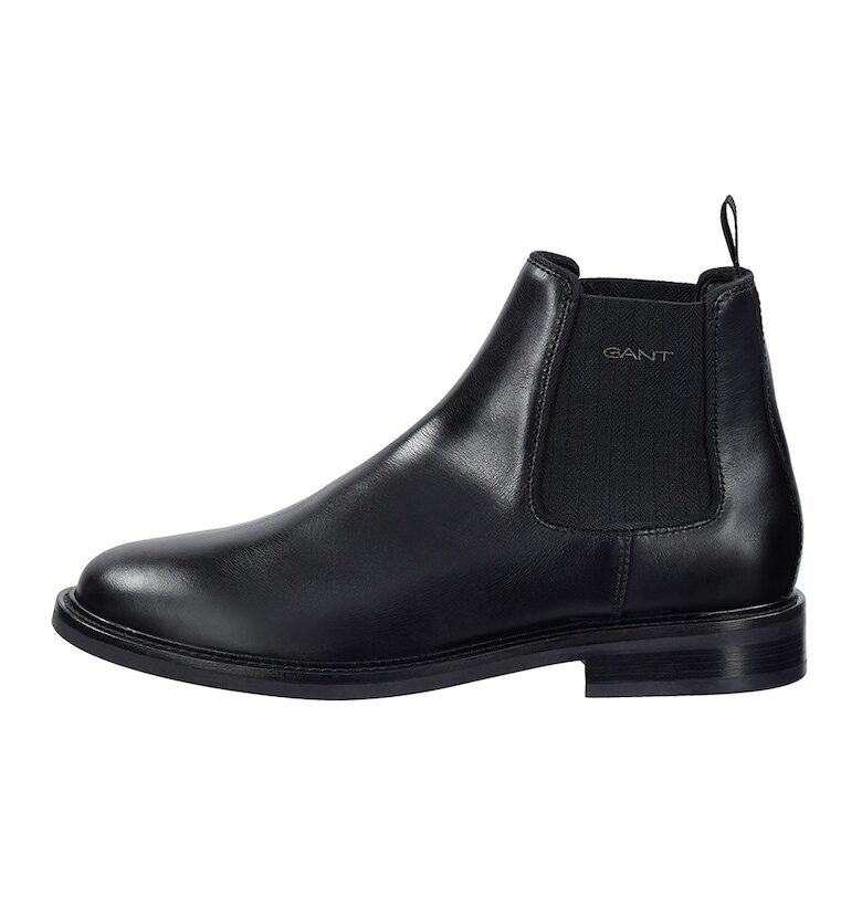 Кожени боти St Fairkon Chelsea - Черен Gant