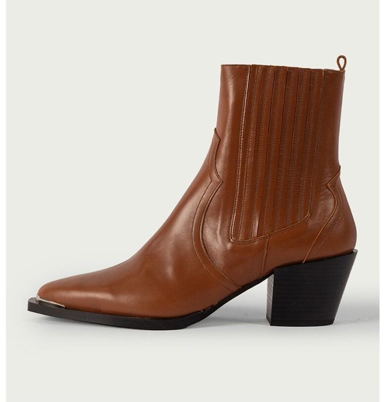 Кожени боти Western - Канелено кафяво ALURA