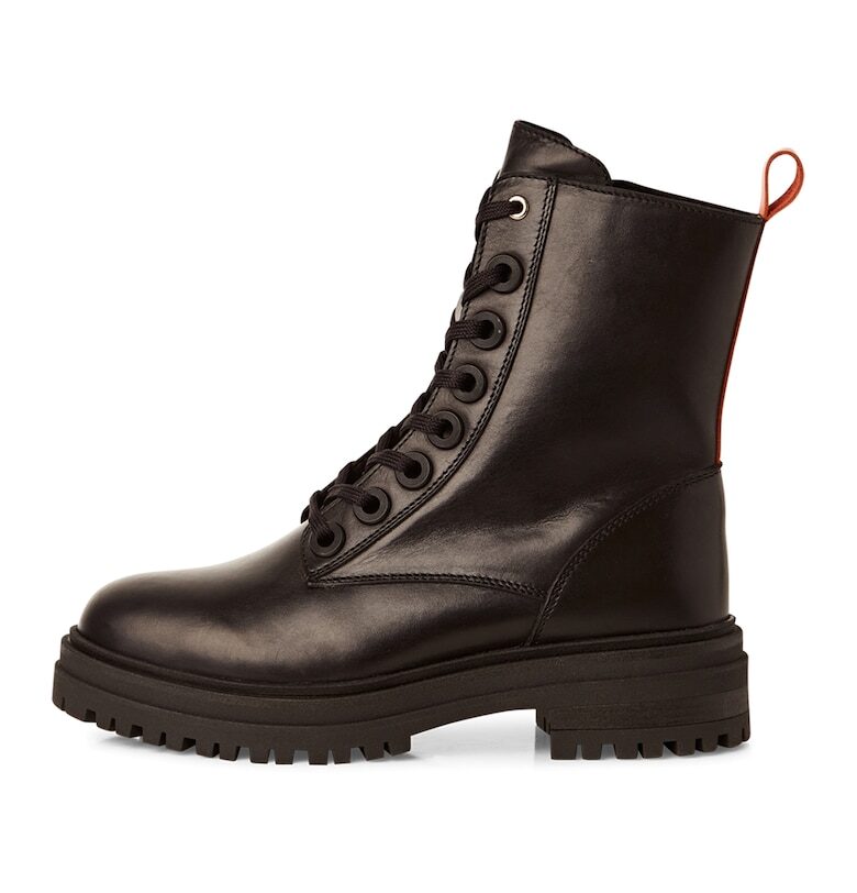 Кожени боти - Тъмнокафяв/Черен Marco Tozzi