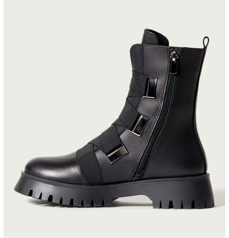 Кожени боти - Черен ALURA