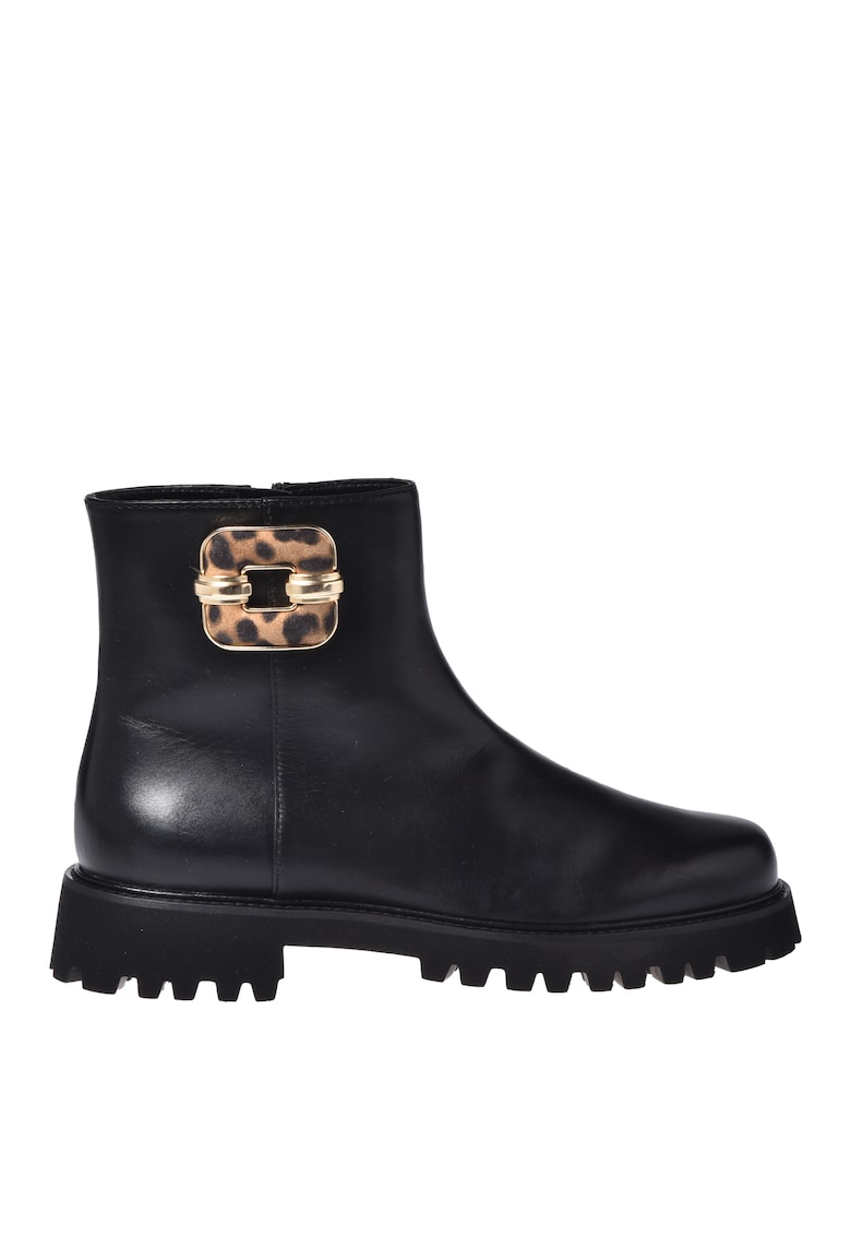 Кожени боти - Черен/Кафяв Baldinini