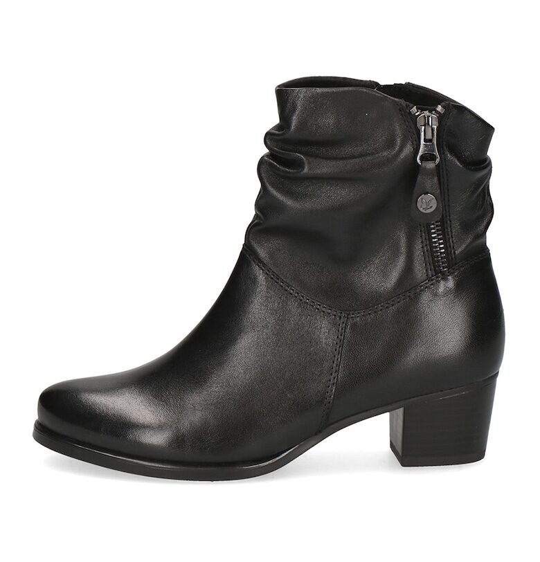 Кожени боти с масивен ток - Черен Caprice