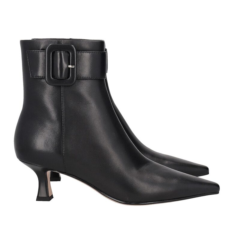 Кожени боти с остър връх - Черен Tosca Blu