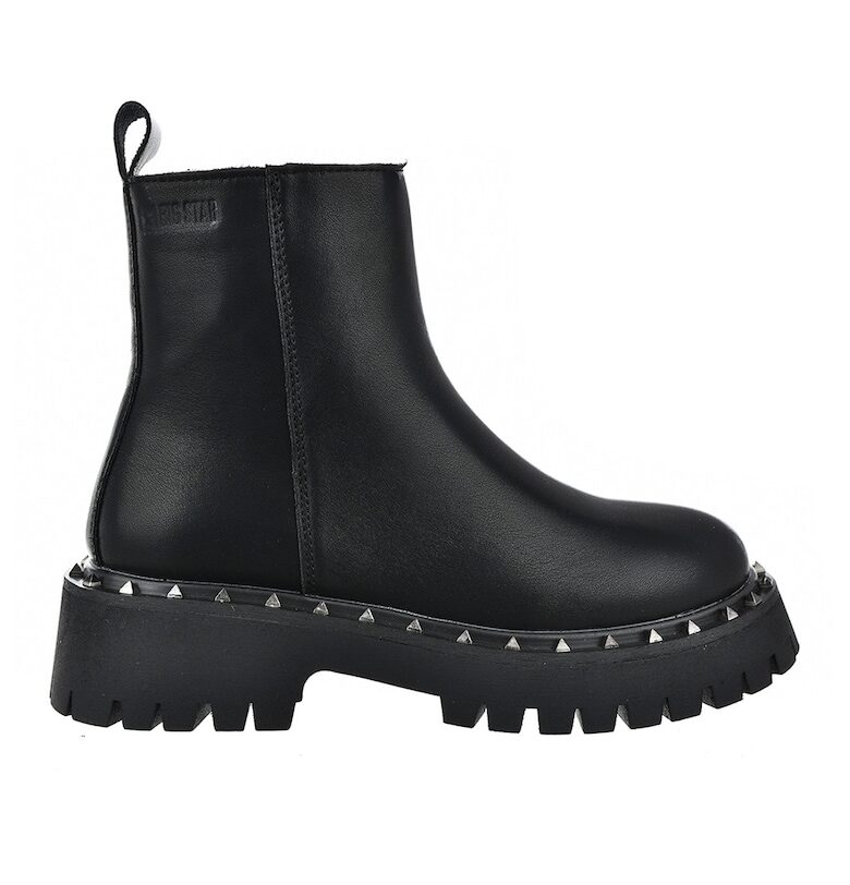 Кожени боти с цип - Черен Big Star