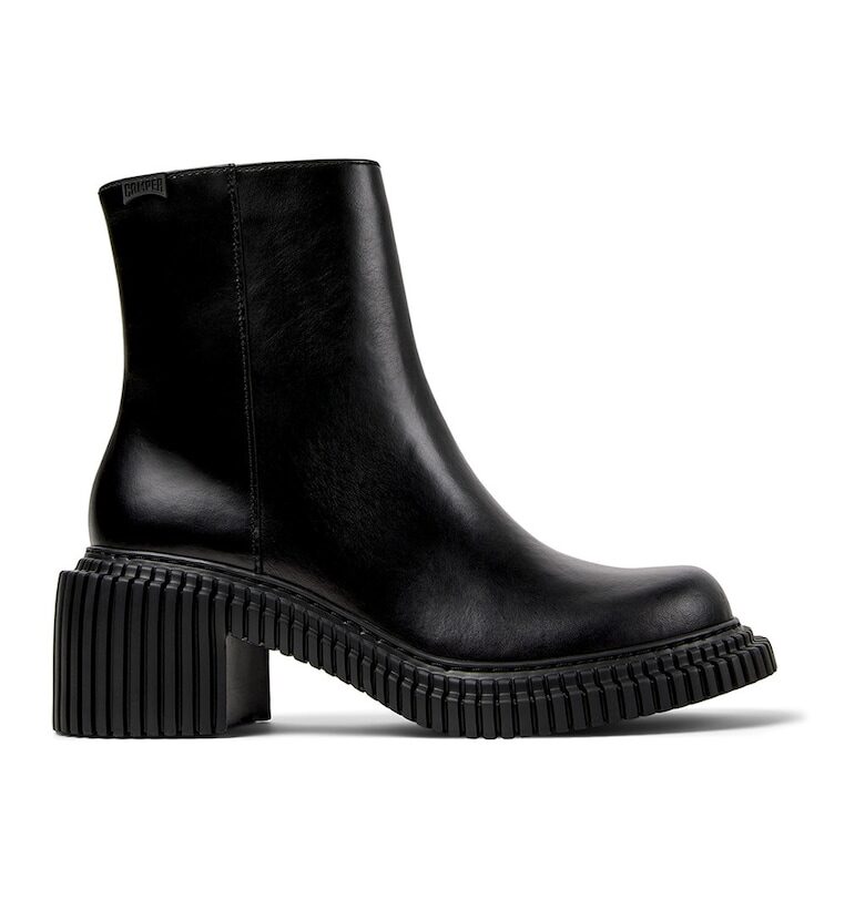 Кожени боти с цип  - Черен Camper