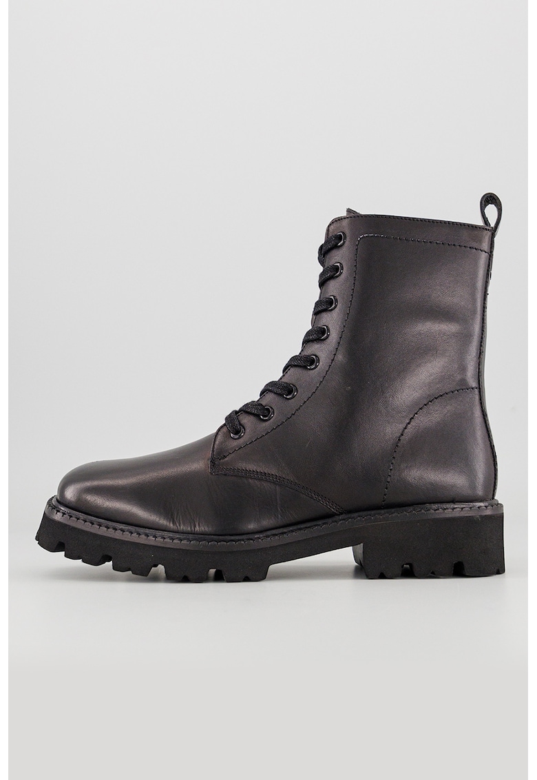 Кожени боти с цип - Черен Tosca Blu