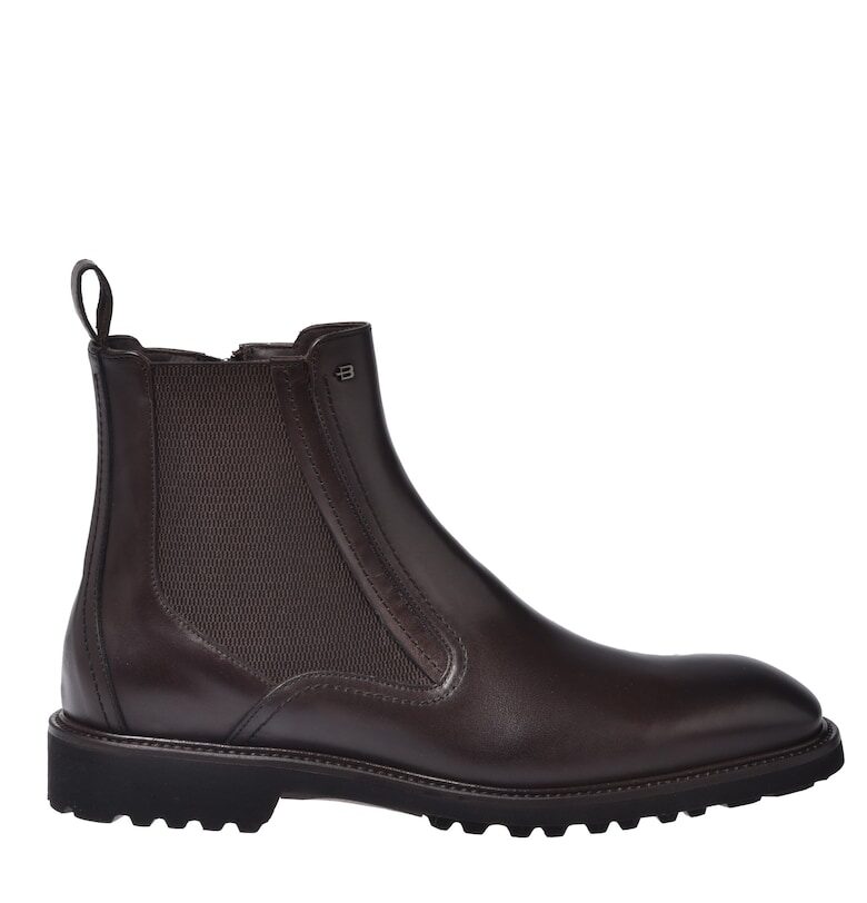 Кожени боти челси - Тъмнокафяв Baldinini
