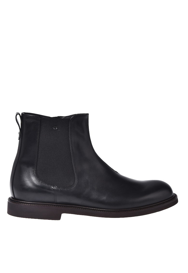 Кожени боти челси - Черен Baldinini
