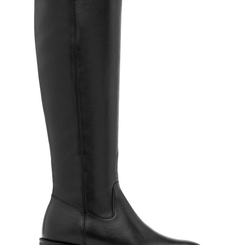 Кожени ботуши Bianka - Черен RYLKO