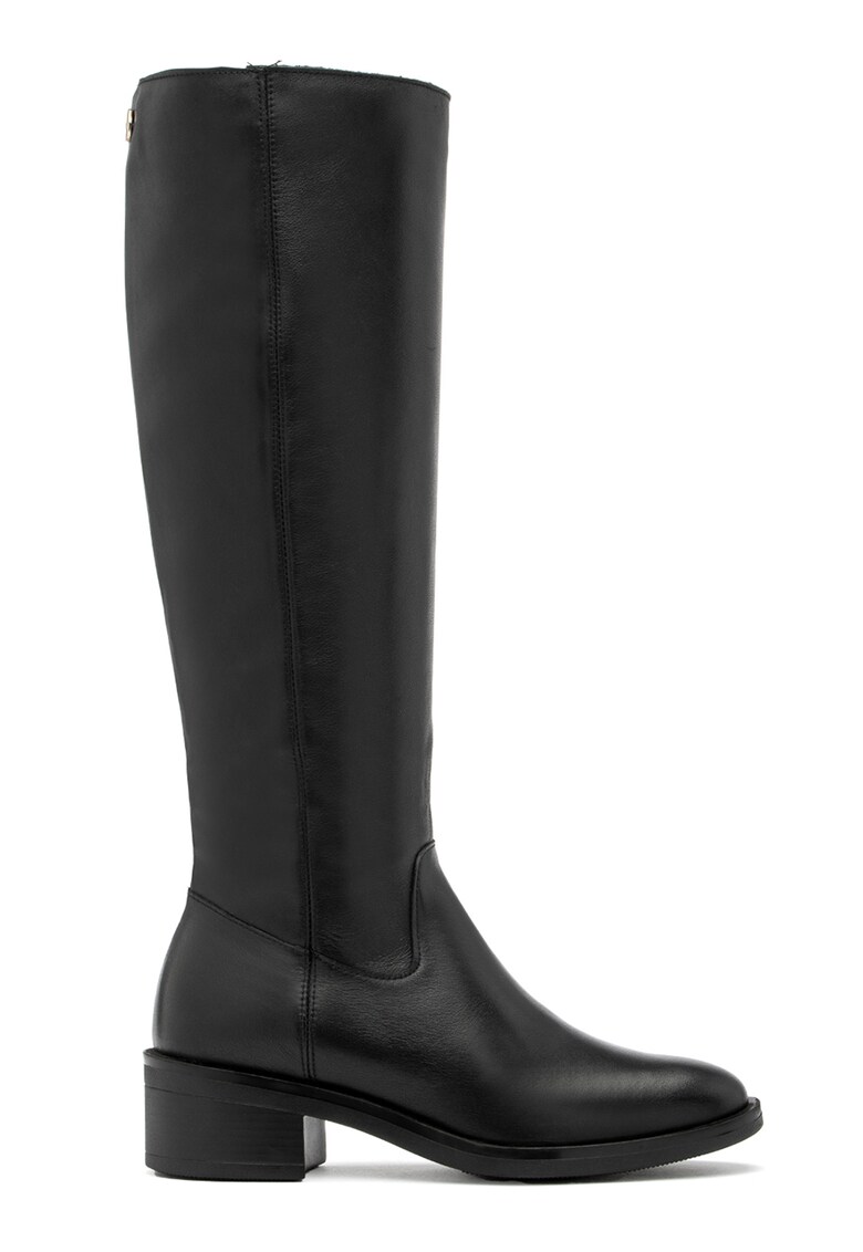 Кожени ботуши Bianka - Черен RYLKO