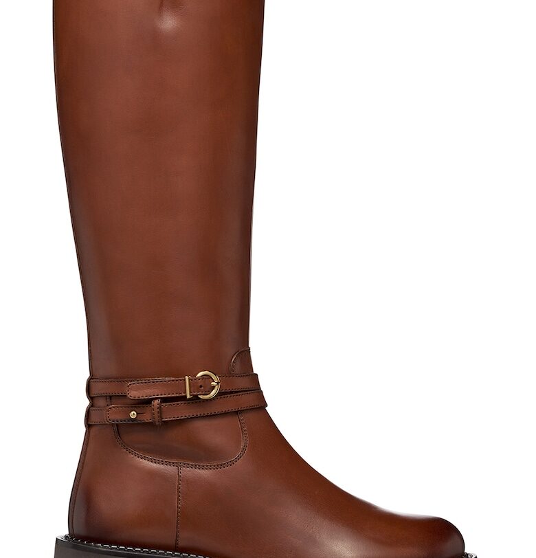 Кожени ботуши - Карамел Geox