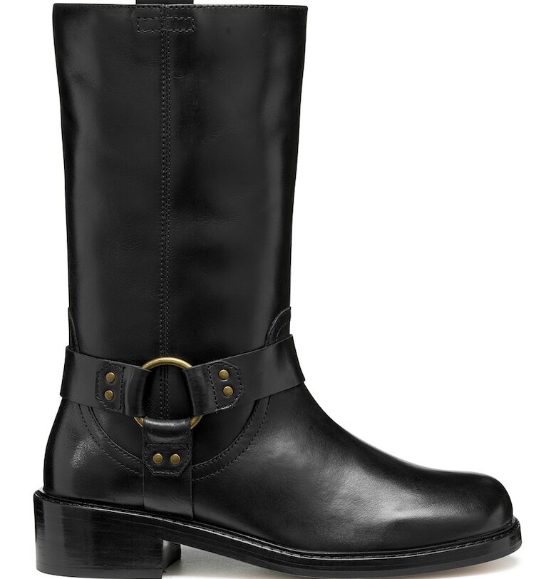 Кожени ботуши - Черен Geox