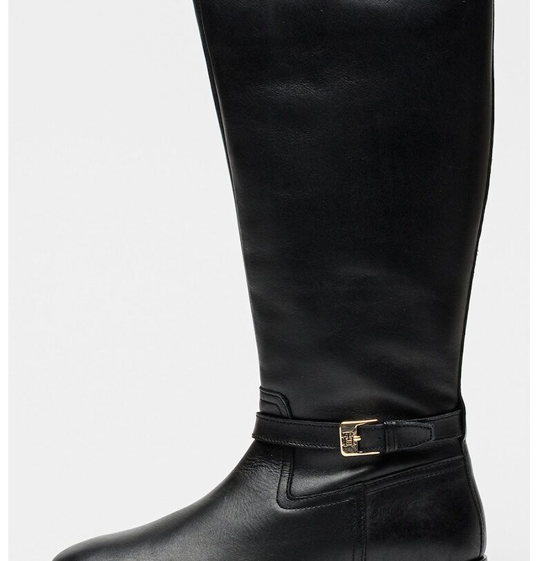 Кожени ботуши - Черен Tommy Hilfiger