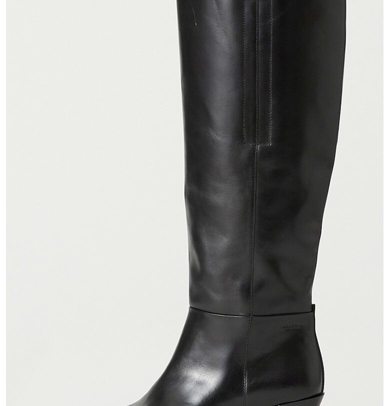 Кожени ботуши до коляното Alina - Черен Vagabond Shoemakers