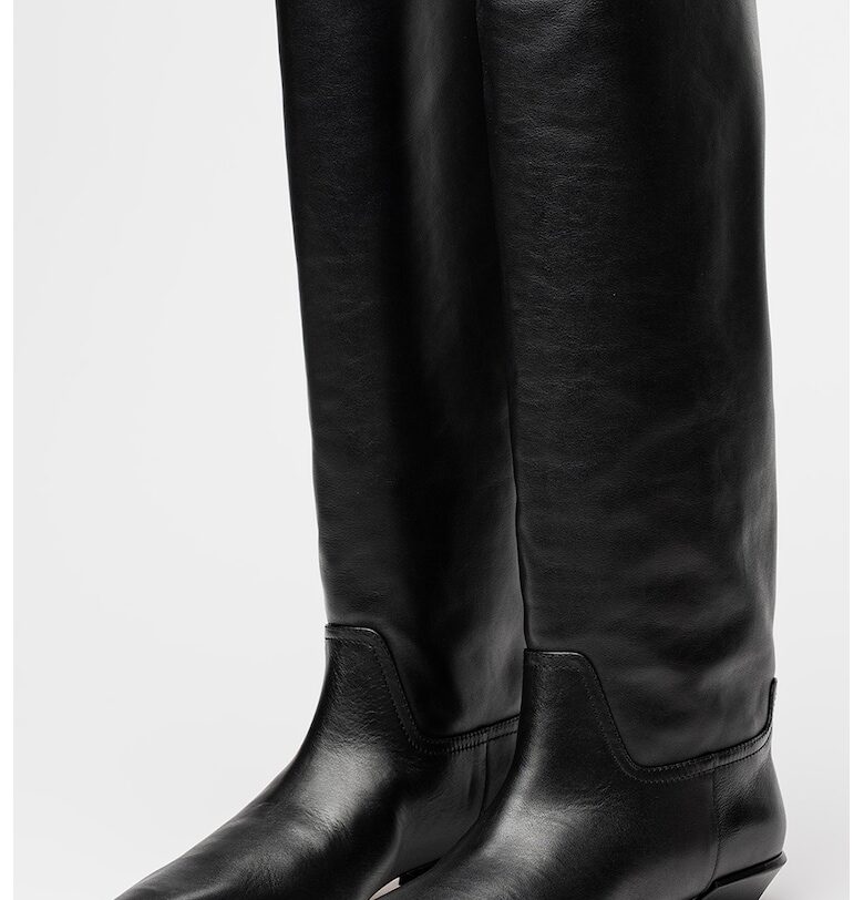 Кожени ботуши до коляното Bettina - Черен PARIS TEXAS