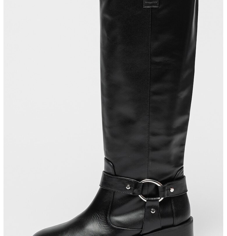 Кожени ботуши до коляното Jax - Черен STUART WEITZMAN