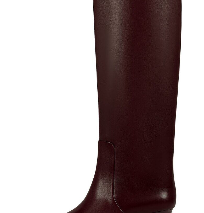 Кожени ботуши до коляното - Бордо Potamy