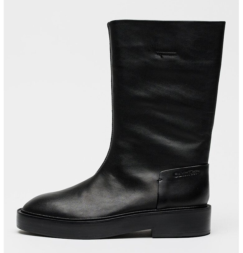 Кожени ботуши до прасеца - Черен CALVIN KLEIN JEANS