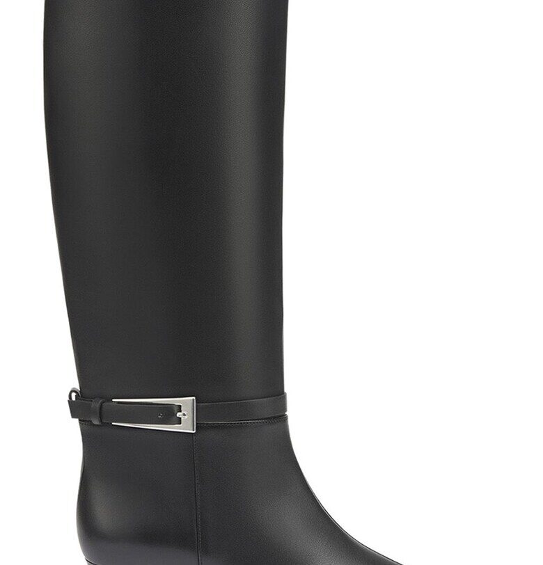 Кожени ботуши с остър връх - Черен Potamy Premium