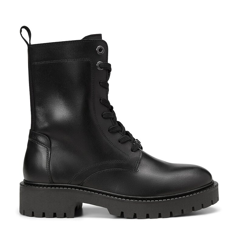 Кожени ботуши с цип - Черен Marc OPolo