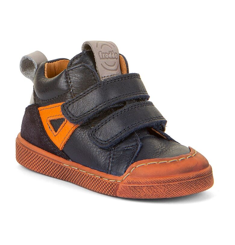 Кожени кецове с отделяща се стелка - Оранжев/Тъмносин Froddo