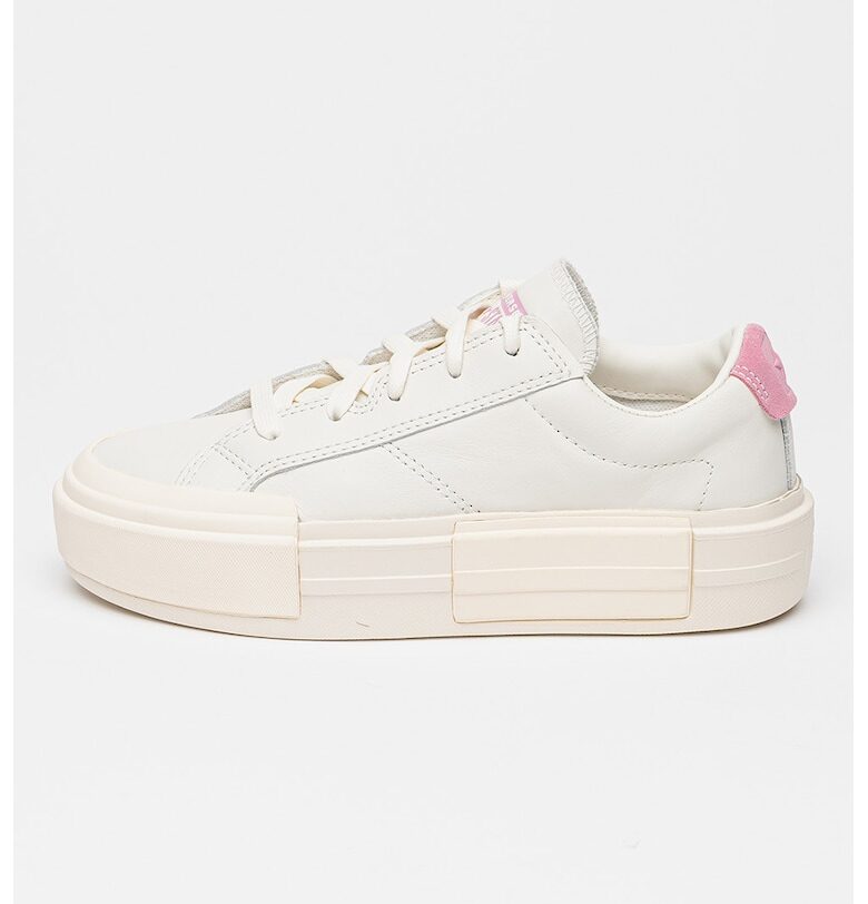 Кожени маратонки Cruise с равна платформа - Бял Converse