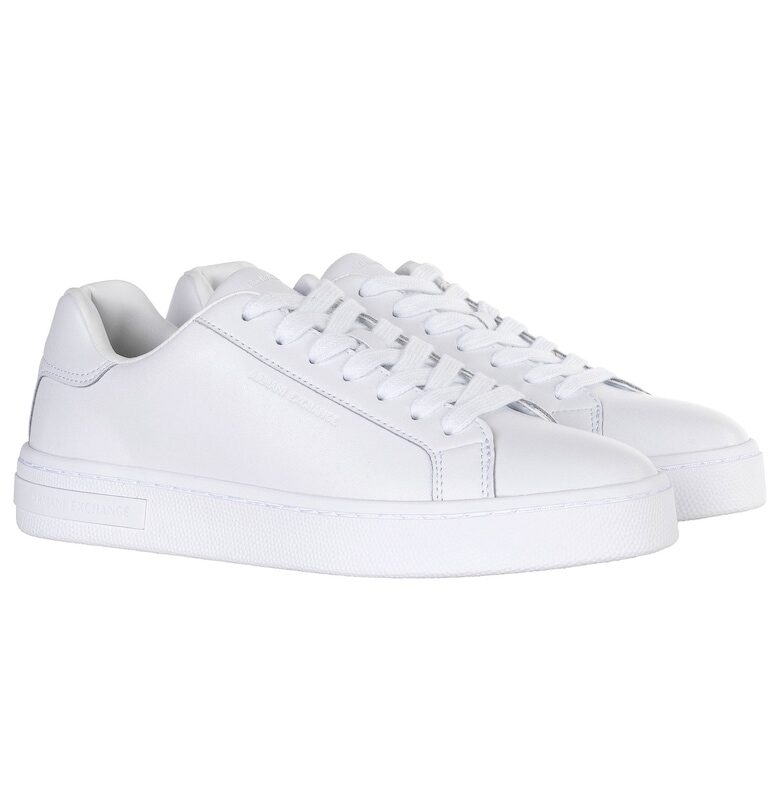 Кожени маратонки с връзки - Бял ARMANI EXCHANGE