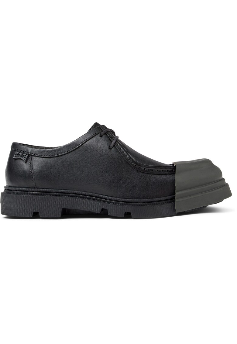 Кожени мокасини Junction - Избеляло черно Camper