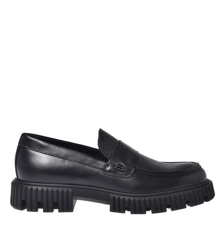 Кожени мокасини - Черен Baldinini